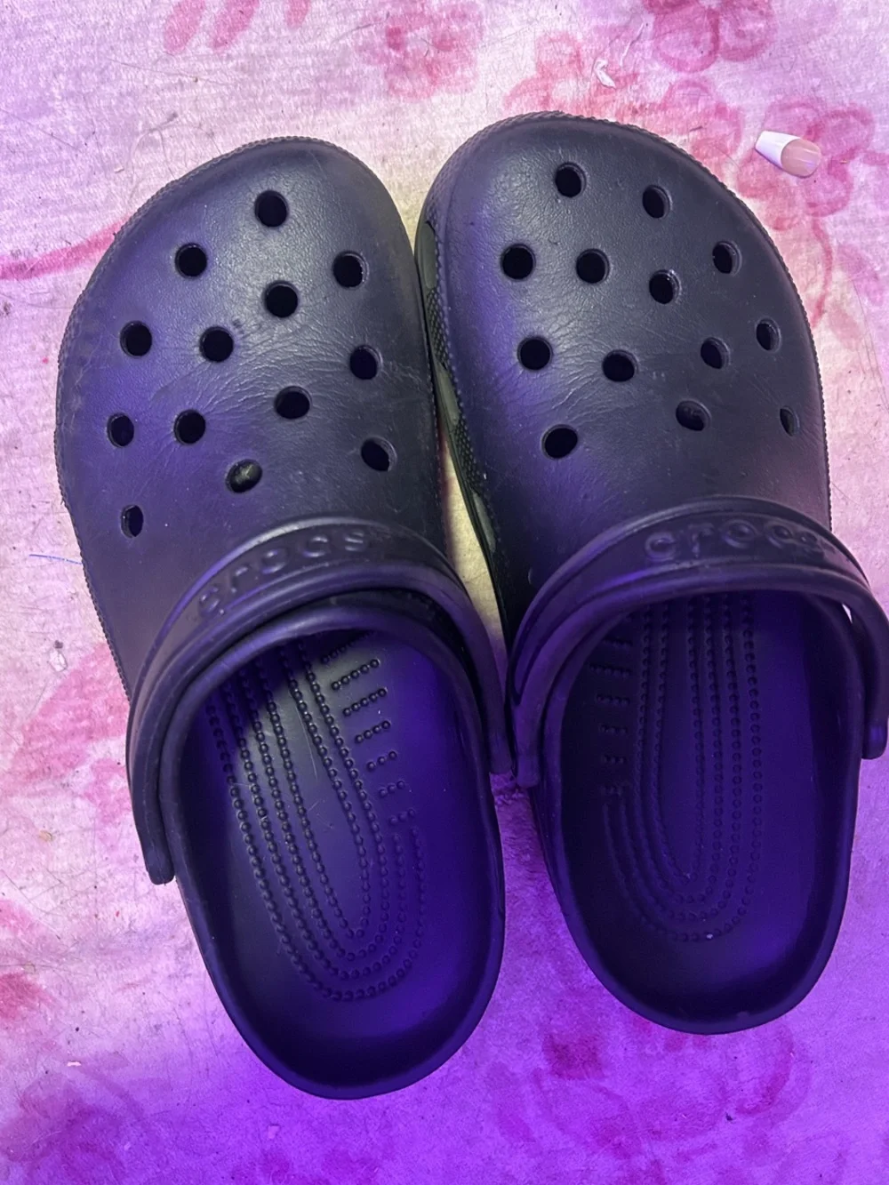 CROCS Kids Black Slip-On Clog with Heel Strap